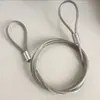 Cable de Acero Inoxidable 304 Engarzado Exterior Antirrobo Anticaídas Anticaída 5mm Secado de Ropa Bolsa de Gimnasio Recubierto de Plástico Cinturón de Seguridad