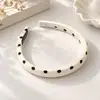 Diadema de Puntos Polka para Mujer, Novedad de Primavera, Pinzas para el Cabello Versátiles, Accesorios para el Cabello, Diadema Especial para la Parte Superior del Cráneo, Coleta para Lavarse la Cara