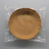 Papel para Air Fryer Prato de Papel Especial Quadrado Papel à Prova de Gordura 40g Cozinha Silicone Redondo Papel para Assar de Grau Alimentício