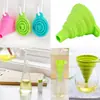 Funil Dispensador Dobrável Grande de Grau Alimentício Funil de Óleo Funil Pequeno Bico para Vinho Bico de Óleo de Silicone Funil de Combustível de Plástico