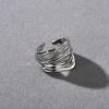 Anillo a rayas multicapa para mujer, simple, moderno, temperamental, sencillo, versátil, 2024 nuevo, anillo de ambiente simple