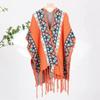 Manto Estilo Étnico Feminino Quente Pastagem de Xizang Qinghai Yunnan Lijiang Xinjiang Turismo Foto Lenço Super Feérico