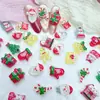 Série de Natal Transfronteiriça Decorações para Unhas Adesivos de Resina DIY Árvore de Natal Boneco de Neve Sino Chapéu Acessórios para Unhas