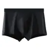 Calzoncillos bóxer de algodón puro para hombre, color liso, tiro medio, transpirables, talla grande, modernos, listos para regalar, venta al por mayor desde el fabricante