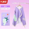 Toalla de Natación Secado Rápido para Niños, Poncho Bata Absorbente, Toalla Deportiva Portátil para Niñas y Niños, Toalla de Playa