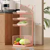 Estante de Almacenamiento Multifuncional para Cocina Organizador de Platos de Múltiples Niveles para Encimera para Ollas, Sartenes, Tazones y Platos