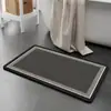 Alfombrilla de baño absorbente de tierra de diatomeas transfronteriza, felpudo para entrada de inodoro, alfombrilla antideslizante para pies de baño doméstico