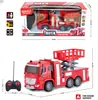 Camión cisterna de bomberos con control remoto de cuatro vías, camión de bomberos con escalera, ambulancia, montacargas, coche de juguete con control remoto de carga, producto nuevo transfronterizo