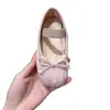Zapatos planos de ballet estilo retro francés con correa de lazo y corte bajo para mujer, adecuados para todas las estaciones