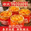 Brotes de Bambú Tiernos Rojos Medianos-Grandes, Guarnición Picante, Cubos de Brotes de Bambú, Brotes de Bambú Encurtidos Apetitosos, Verduras Encurtidas, 168g*3 Botellas de Hojas de Mostaza Encurtidas