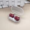 Estuche para lentes de contacto para niñas, portátil, pequeño, de alta calidad, para guardar lentes de contacto de belleza, sencillo, doble, para parejas.