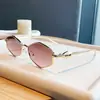 Gafas de sol poligonales de estilo nuevo europeo y americano, gafas de metal casual de alta gama transfronterizas, gafas de sol para adelgazar la cara de estilo callejero para exteriores