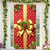 Cortina de puerta de Navidad, tela de fondo de puerta de poliéster, decoración de puerta para fiestas festivas, venta al por mayor transfronteriza, admite diseños personalizados basados en imágenes proporcionadas