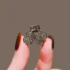 Pinza para el pelo con lazo elegante para mujer 2023 nuevo red de diamantes网红 roto flequillo lateral pinza de princesa tamaño pequeño pinza de sujeción