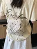 Bolso Femenino Yuezi Estilo Japonés Lunares Estilo Academia de Niña Encaje Mini Mochila Nueva Dulce y Linda Mochila para Padres e Hijos