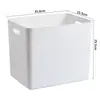Caja de Almacenamiento de Escritorio Engrosada Caja para Comestibles de Cocina del Hogar Caja para Ropa Libros Azulejos Caja para Snacks Juguetes Caja de Almacenamiento Portátil