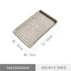 Cesta de Almacenamiento de Frutas Cesta de Pan Bandeja Rectangular de Ratán Japonés Cesta Doméstica de Plástico para Verduras Bandeja para Snacks de Sala de Estar
