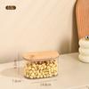 Frasco de plástico hermético para alimentos, para el hogar, para almacenar cereales, aperitivos, frutos secos, transparente, a prueba de humedad.