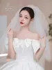 Novo Estilo de Noiva Multi-Camadas Camada Única Pérola Headyarn Contas Diamante Casamento Cyber Celebridade Adereços de Foto Acessórios de Vestido de Casamento Feminino