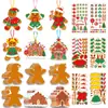 Nuevos Artículos de Gran Venta Transfronterizos: Adornos de Dibujos Animados para Niños, Pegatinas para Tarjetas Navideñas DIY, Set de Regalo para Árbol de Navidad, Marco de Fotos