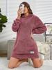 2024 Ropa de Mujer con Capucha de Manga Larga de Felpa Vestido Sudadera Holgada Sudadera con Capucha para Mujer Transfronterizo Europeo y Americano Amazon
