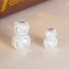 Ornatos de Prata Lin Fa Contas Redondas de Prata Esterlina Prata 99 Acessórios DIY Pulseira de Bebê Tecida Contas Soltas de Cinco Anéis