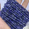 Venta Caliente Transfronteriza 3*4 Ábaco Facetado Cuentas Piedra Natural Calcedonia Coloreada Cuentas Rueda Facetada Accesorios para Collar Pulsera