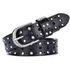 2024 Nuevo Cinturón de Cuero Genuino para Mujer Cinturón con Hebilla de Pin de Piel de Vaca Cinturón Decorativo de Remaches para Pantalones Estilo Coreano Dropshipping
