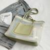 Bolso de gran capacidad para mujer, bolso de verano combinable, nuevo bolso de hombro transparente de gelatina, bolso de mano de clase para ir al trabajo 2023