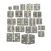 Acero Inoxidable 304 Bisagra Engrosada de Alta Resistencia Industrial Bisagra Plegable de Apertura Plana Bisagra abatible