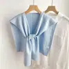 Xale de Tricô Vermelho Torcido Estilo Novo Primavera/Outono 2026 Dongdaemun Coreano para Camadas