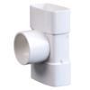 Tubo plano de PVC, tubo ovalado, accesorios reductores, codo para alcantarillado de baño, desagüe de piso cuadrado, cambiador de 63*50, accesorios planos
