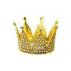 Punto Triángulo Corona de Perlas Decoración de Pastel Corona Nupcial Tiara Adornos para Hornear Decoración Popular de Flores