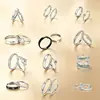 Anillos de Pareja de Verano Versátiles de Diseño Simple Mobius Niche para Estudiantes Venta al por Mayor