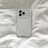 Funda de Teléfono Estilo Coreano Ins Suave Colorida de Lunares Manzana 18Promax Adecuada para 17Pro Doble Capa 16Pro/15PM