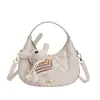 Elegante y de alta calidad Bolso de mano tipo dumpling Lady Dior para la noche, Bolso de mano chic de nicho estilo coreano, Bolso cruzado elegante para oficinistas, Bolso de mujer