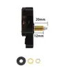 Movimiento de Reloj de Pared Popular DIY Silencioso Transfronterizo Movimiento de Barrido de Segundos con Manecilla de Nogal Negro Reloj de Pared de 12 Pulgadas