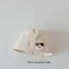 Chapéu de pescador cor de doce para meninos e meninas bebê primavera dopamina usar expressão fofa chapéu balde para crianças protetor solar chapéu balde