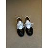 Couro de Ovelha ~ Sapatos Mary Jane com Salto Interno de 5cm e Solado Grosso, Color Block, Tênis Esportivos Casuais para Mulheres, Versáteis, Cadarço Retro, Sapatos para Treinamento Moral