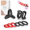 Anel peniano de silicone para retenção de sêmen, preservativo para pênis, anel retardante, anel peniano para redução da sensibilidade, brinquedo sexual para casais.