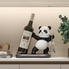 Directamente del fabricante: Estante de Vino de Panda, Soporte para Copas de Vino, Gabinete de Vino, Gabinete de TV, Regalo de Inauguración de Casa Nueva, Artesanías, Nuevo Estilo Chino