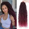 Cabelo de Crochê para Comércio Exterior, Dreadlocks 22 polegadas Feizi Rio Deusa Locs Cabelo de Crochê