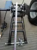 Accesorios para ATV de cuatro ruedas modificados DIY ensamblaje de eje trasero de motocicleta de tres ruedas modificada de dos ruedas con freno rueda de 7 pulgadas