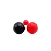 Baquelita Núcleo de Cobre Empuñadura Esférica Mango de Baquelita con Inserto Cubierta de Bola Varilla del Mango Funda de Goma Rojo Negro M4-M16