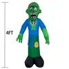 Esqueleto Zombi Inflable de Halloween Decoración Inflable Accesorios para Fiesta al Aire Libre Decoración Inflable para Patio