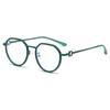 Gafas Jamie 9310 Versión Coreana Ins Populares Bloqueadoras de Luz Azul Sin Receta, Adecuadas para Lentes Graduados, Metal Irregular Anti-Luz Azul