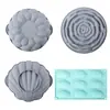 Nuevo Molde de Pastel de Silicona con Forma de Concha Creativa Rosa para el Hogar Resistente a Altas Temperaturas Fácil Desmoldeo Molde de Pastel de Silicona