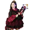 Vestido de Princesa Lolita para Niña, Vestido de Cumpleaños Estilo Gótico para Niña Pequeña, Disfraz de Cosplay de Vampiro de Halloween para Niños