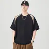 Nueva Camiseta de Manga Corta con Cuello Redondo de Verano Marca de Moda para Hombre Tops Deportivos Casuales Simples Versátiles Ropa para Hombre Transfronteriza