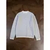 Suéter falso de dos piezas gris para hombre, tejido interior de estilo coreano de alta gama para invierno, chaqueta cálida de corte limpio